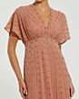 Mac Duggal 94149 Batwing Sleeve Empire Waist Cinnamon Dress