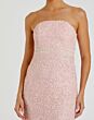 Mac Duggal 94200 Strapless Column Silhouette Blush Dress