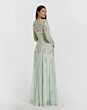 Mac Duggal 94215 A-Line Long Sleeve Sage Dress