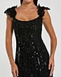 Mac Duggal 94223 Scoop Neck Beaded Black Dress