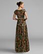 Mac Duggal 94444 Multicolor Cap Sleeve Scoop Neckline Dress