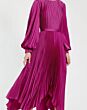 Mac Duggal 9911638P Fuchsia Bishop Sleeve Midi Dress