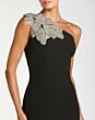 Mac Duggal 9913221P Black One Shoulder Midi Dress