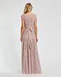 Mac Duggal 9914521P Cap Sleeve Scoop Neckline Mocha Dress