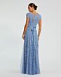 Mac Duggal 9914521P Cap Sleeve Scoop Neckline Mocha Dress