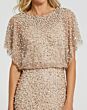 Mac Duggal 9914523P Blouson Top Embellished Nude Gold Dress