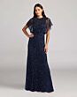 Mac Duggal 9914523P Blouson Top Embellished Nude Gold Dress