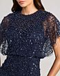 Mac Duggal 9914523P Blouson Top Embellished Nude Gold Dress