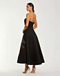 Mac Duggal 9921152P Black Rose Midi with Pocket Dress