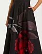 Mac Duggal 9921152P Black Rose Midi with Pocket Dress