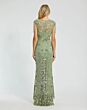 Mac Duggal 994908P Sage Green Embellished Jewel Neckline Dress