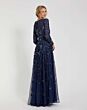 Mac Duggal 995533P Antique Rose Long Sleeve Jewel Neckline Dress