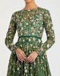 Mac Duggal 995533P Antique Rose Long Sleeve Jewel Neckline Dress