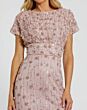 Mac Duggal 9994117P Vintage Lilac Bateau Neckline Midi Dress