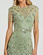 Mac Duggal 4908 Fringe Sleeve Embellished Dress