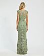Mac Duggal 4908 Fringe Sleeve Embellished Dress