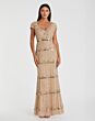 Mac Duggal 9089 Queen Anne Neckline Beaded Dress