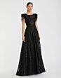 Mac Duggal 20296 Feather Sleeve Embroidered Dress