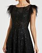Mac Duggal 20296 Feather Sleeve Embroidered Dress