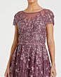 Mac Duggal 20405 Sheer Bodice Cap Sleeve Dress