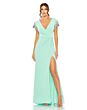 Mac Duggal 55709 Beaded Sleeve Pleated Dress