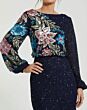 Mac Duggal 5615 Blouson Top Floral Dress