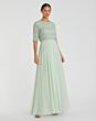 Mac Duggal 9180 Beaded Bodice Jewel Neck Dress