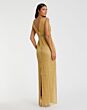 Mac Duggal 5625 Back Slit Plunging Neck Dress