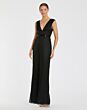 Mac Duggal 5625 Back Slit Plunging Neck Dress