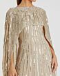 Mac Duggal 93869 Cape Sleeve Embellished Dress