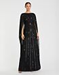Mac Duggal 93869 Cape Sleeve Embellished Dress