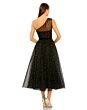 Mac Duggal 20745 Illusion Neck Tea-Length Dress
