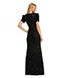 Mac Duggal 24003 Puff Sleeve Beaded Dress
