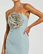 Mac Duggal 11855 Strapless 3D Floral Front Dress