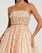 Mac Duggal 11865 Strapless A-line Floral Embellished Dress