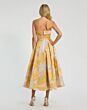 Mac Duggal 20724 Strapless Pleated A-Line Brocade Dress