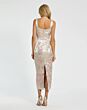 Mac Duggal 20725 Square Neck Floral Tea-Length Evening Dress