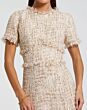 Mac Duggal 21045 A-Line Short Sleeve Jewel Neck Formal Dress
