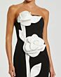 Mac Duggal 2283 Back Slit Strapless 3D Floral Dress