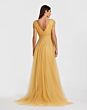 Mac Duggal 37018 Cap Sleeve V-Neck Embellished Dress