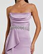 Mac Duggal 44133 Cowl Neck Crystal Beaded Waist Formal Gown