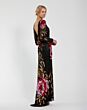 Mac Duggal 4566 Cowl Back Long Sleeve Floral Sequin Dress