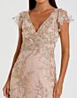 Mac Duggal 68192 Flutter Sleeve A-Line Embroidered Dress