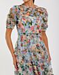 Mac Duggal 8302 Jewel Neck Ruffle A-Line Floral Formal Dress