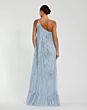 Mac Duggal 9344 One-Shoulder Tent Silhouette Ruffle Hem Dress