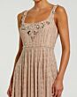 Mac Duggal 94155 Scoop Neck A-Line Beaded Midi Dress