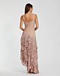 Mac Duggal 94195 Scoop Neck Scallop Asymmetric Skirt Dress