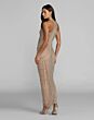 Mac Duggal 10206 Beaded Halter Neck Fitted Dress