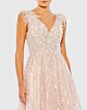 Mac Duggal 20275 Beaded A-Line Feather Shoulder Dress