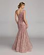 Mac Duggal 20482 Sleeveless One-Shoulder Rose Lace Dress